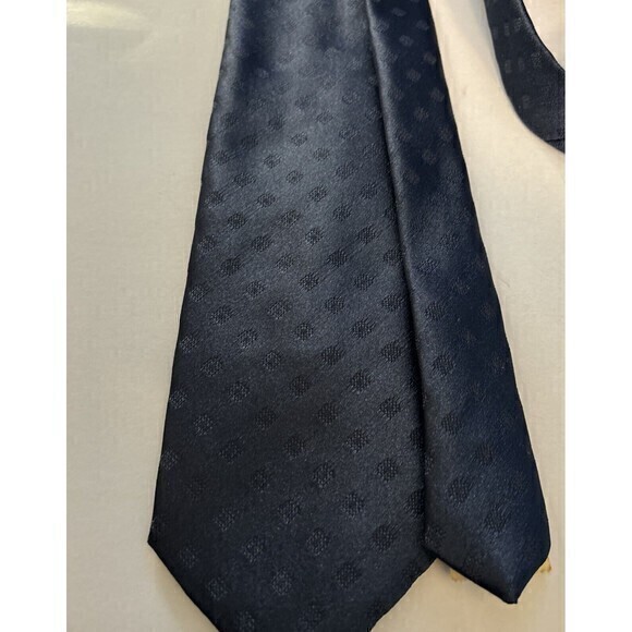 Vintage Wembly Polyester Diamond Print Neck Tie - Picture 4 of 5